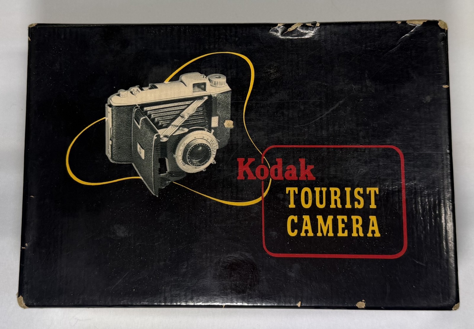 Vintage Kodak Tourist II Folding Camera Anaston f/4.5 Lens w/ Box Insert Manuals