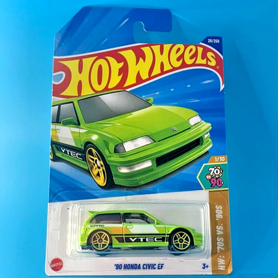HOT WHEELS 2025 '90 HONDA CIVIC EF LIME GREEN 28/250 HYX90 RYU