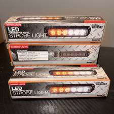 Set 4 Buyers 6 Led Surface Mount Strobe Light Amberclear Lens Mpn 8891502 Set 4 Buyers 6 Led Surface Mount Strobe Light Amberclear Lens Mpn 8891502