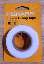 Iron-on Fusing Tape, No-Sew Hemming Tape - Fiskars 15 yards x 3/4 inch 