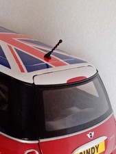 Sindy Mini Cooper Car Aerial Repro Item 3D Printed In Black Nylon Like Resin. 