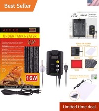 Temperature Control Reptile Heating Pad - 16W Under Tank Heater for Pet Comfort