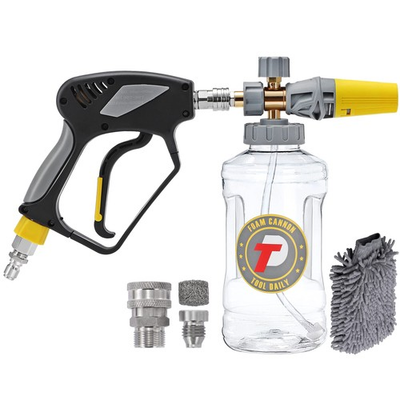#ad Foam Cannon with Pressure Washer Gun 5000 PSI Power Washer Gun with 3 8#x27;#x27; Sw... $108.04