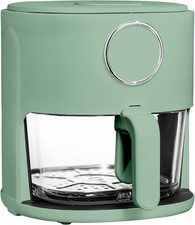 COOK WITH COLOR 1200W sage green 4Qt 175-400 F Air Fryer Glass Basket WAF52
