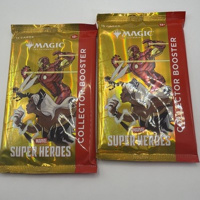 Magic: The Gathering - Marvel Super Heroes Collector Booster Packs Sealed 2 Pack