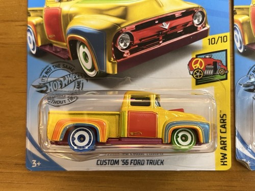 Hot Wheels Custom '56 Ford Truck Treasure Hunt 2020 HW Art Cars Lot Of 2 - Picture 2 of 10