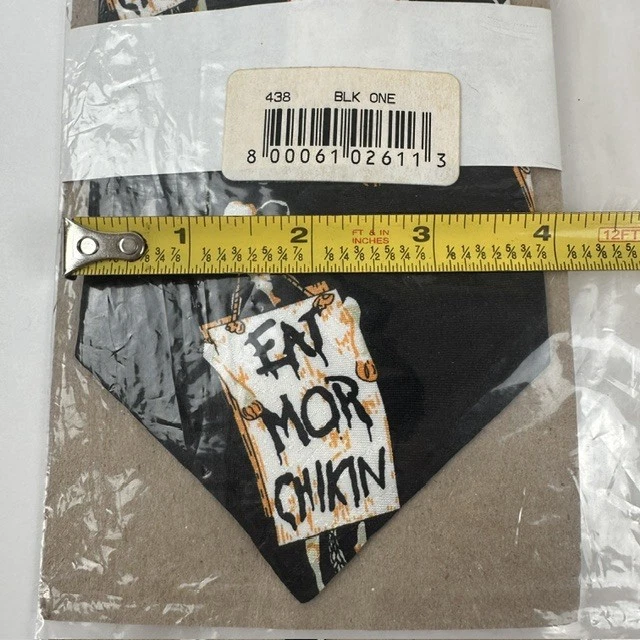 Chick-Fil-A Employee Neck Tie Cows Holding "Eat Mor Chikin" Signs Novelty NWT
