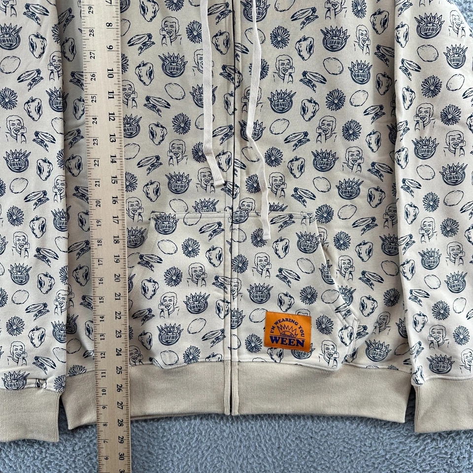 Ween Sudadera con Capucha Para Hombres Pequeña S Estampado Completo Banda I'm Wearing You Ween Sudadera con Capucha Chaqueta Foto 4 de 4