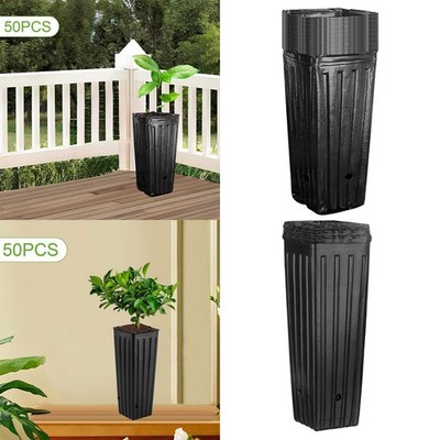 50pcs Pflanzenbehälter Gartenpflanzen Sämlingstöpfe, atmungsaktive Innen im