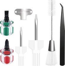 7 Piece Sewing Machine Cleaning Kit Include Tweezers Double Ended Fluff Brush Ne