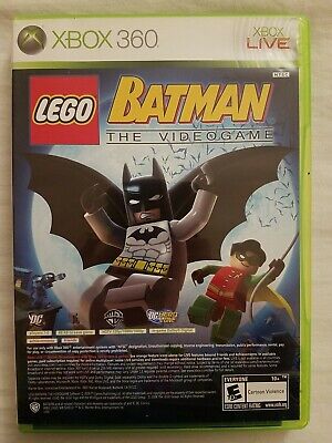 Xbox 360 Lot of 5 BATMAN Video Games superhero Lego