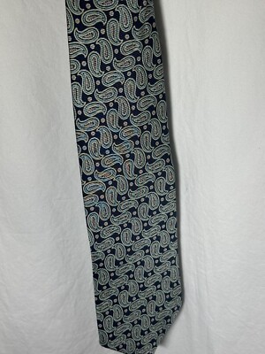 Eclectic Baltimore Graphic Print Blue Tie BB1