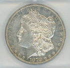 1879-S Morgan Silver Dollar ICG AU58 Rev of 78
