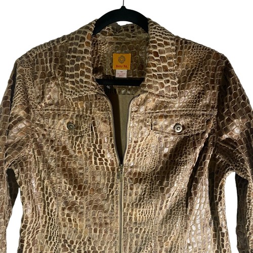 Ruby Rd Animal Print Jacket Women's Sz 14 Textured Fabric Full Zip New - Picture 4 of 9
