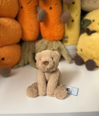 Jellycat Tiny Smudge Bear - BNWT New with Tags - Cute Small - 100