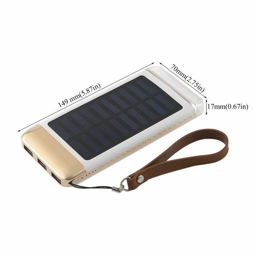 12000mAh 3 USB Ports LED Lighting Long Lasting High Capacity Solar Fast Charger - Picture 15 of 23