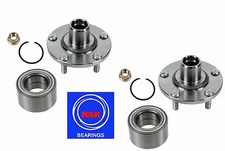 Front Wheel Hub &(OEM) NSK Bearing Kit fit Nissan Altima 3.5L 2002-2006 (PAIR)