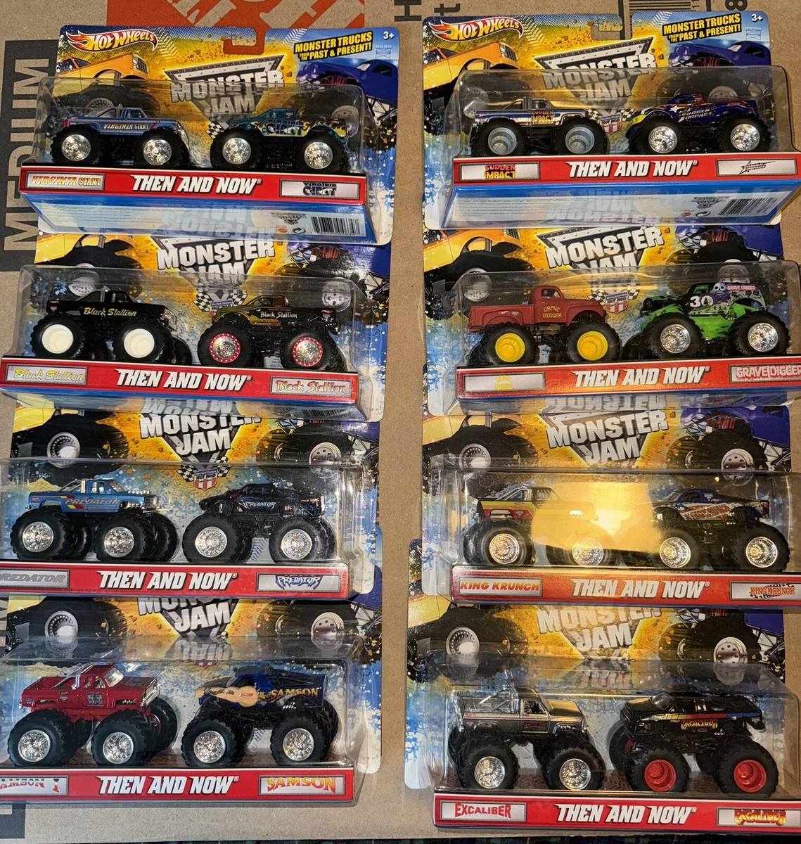 Hot Wheels Monster Jam Then And Now Set | eBay