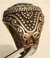  Extremely Rare Ancient Medieval Ring Silvered Amazing Design