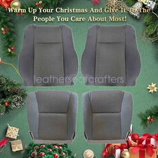 For 2009-2015 Toyota Tacoma Driver & Passenger Bottom & Back Cloth Seat Covers
