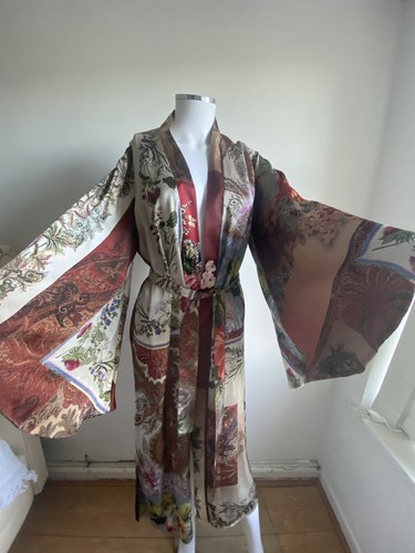 Zara Multi Patchwork Print Flowing Kimono With Full Sleeves BNWT LAST ONE - Picture 10 of 12