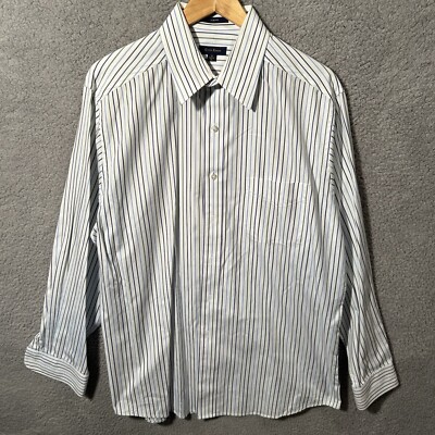 slim fit striped dress shirt Slim Fit Blue Fine Line Stripe Non-Iron Men's Dress Shirt – Wilkes & Riley,  LLC main image 1