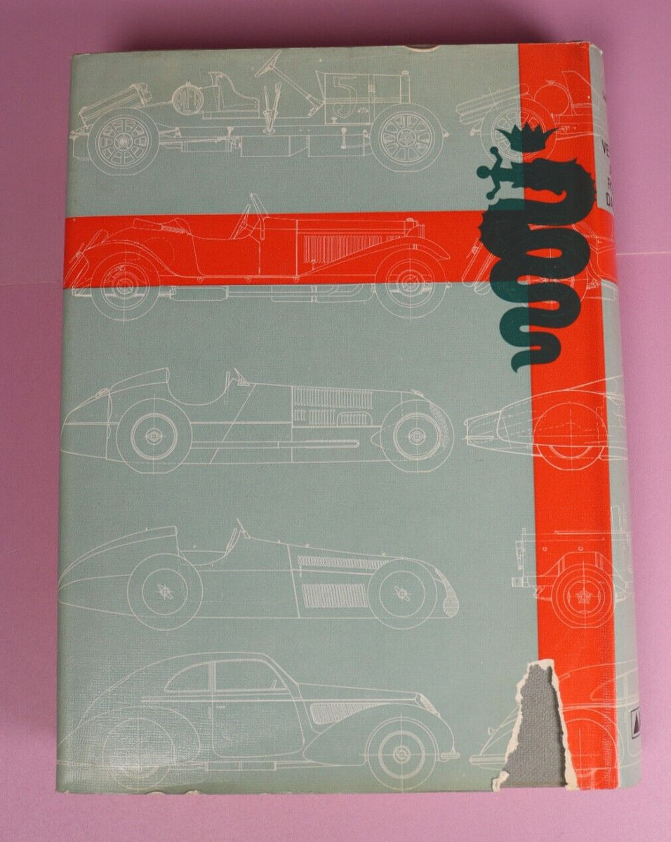 Le Vetture Alfa Romeo Dal 1910 by Luigi Fusi 1965 Hardcover w DJ
