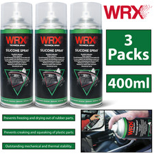 3X WRX Silicone Spray 400ml Lubricate And Protect Plastic Rubber Parts