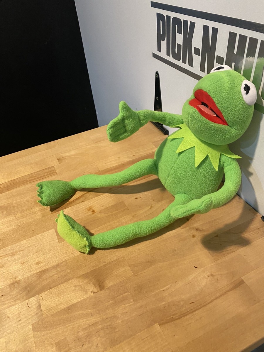 VINTAGE APPLAUSE PLUSH KERMIT THE FROG POSABLE JIM HENSON MUPPETS