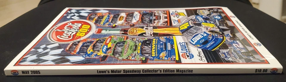 NASCAR May 2005 Coca-Cola 600 Lowes Motor Speedway Program & Poster w/ Protector - Image 2 of 4