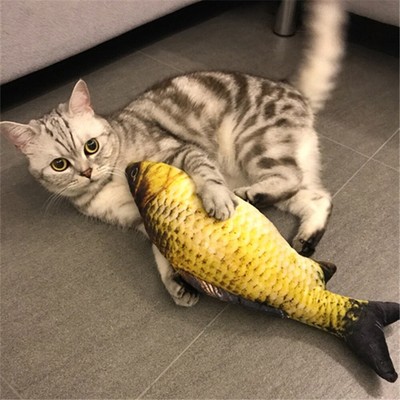 Haustier Katzen Kätzchen Kauen Katzenspielzeug Stofftier Fisch Minze Haustier Interaktive Katze Geschenke