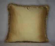 gold black ivory white silk decorative throw pillows with fringe for sofa
