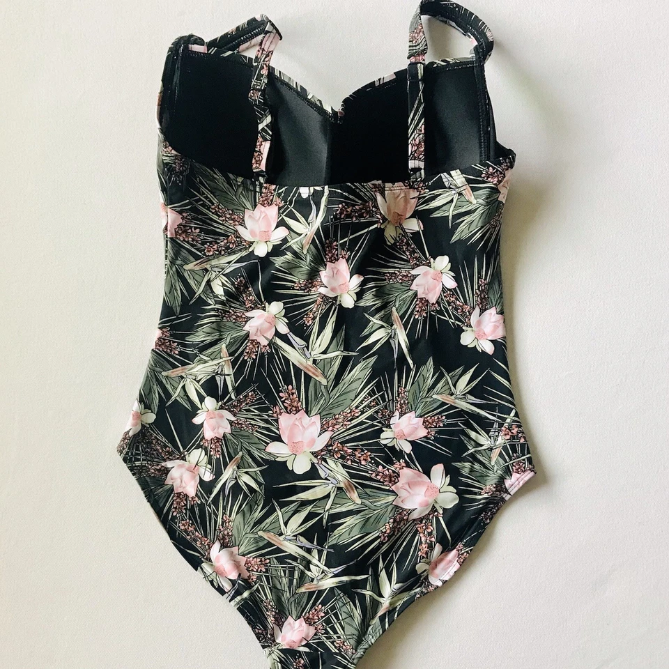 Traje de baño Nip Tuck Fern barranco control abdominal floral de una pieza para mujer EE. UU. 8 Foto 4 de 4