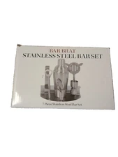 New in Box Bar Brat Stainless Steel Bar Set 7pc.