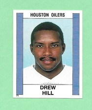 1988 Panini Football Mini Album Sticker Drew Hill #71 Oilers👍