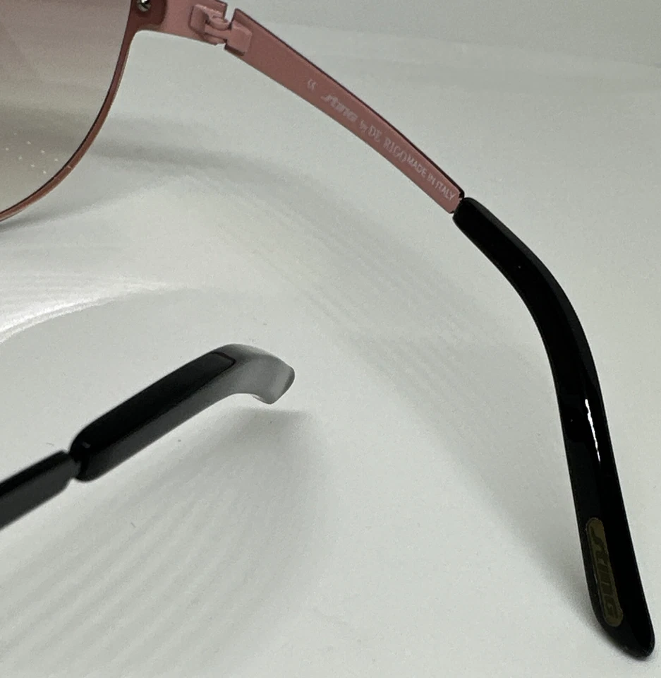 Vintage STING De Rigo 4668 Shield Sunglasses Italy Shades Black/ Pink Inner RARE - Image 4 of 4