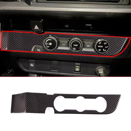 ABS Carbon Fiber Interior Dash Trim Cover Set Fits 2016-2023 Toyota Tacoma - Picture 11 of 44