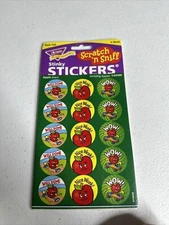 Trend 1996 Full Pack Matte Scratch and Sniff Stickers Apple Vintage
