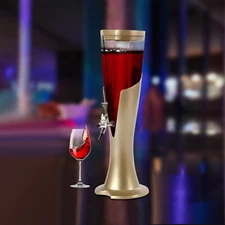 3L Beer Tower Dispenser w/Ice Column Light Drink Dispenser for Party Bar Home