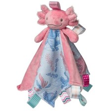 Mary Meyer Taggies Lizzy Axolotl 13 inch blanket/toy Baby Pink/Blue