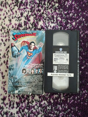 Superman IV: The Quest for Peace (VHS, 1989) DC Movies 