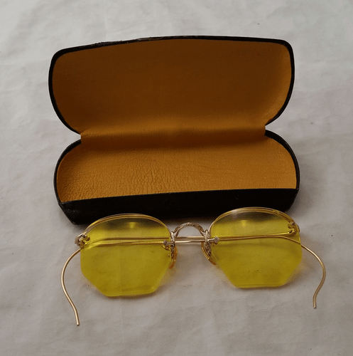 AO Rimway Ful-Vue 12k Gold Fill True Antique Brille & Etui - Bild 3 von 12