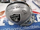 JON GRUDEN SIGNED RAIDERS FULL SIZED REPLICA HELMET INSCRIBED "JUST WIN BABY" -