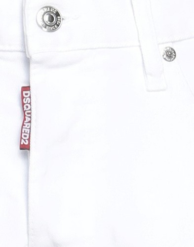 Jeans skater DSQUARED2 RRP €455 IT48 US38 M elasticizzato bianco logo Made in Italy - Foto 5 di 9