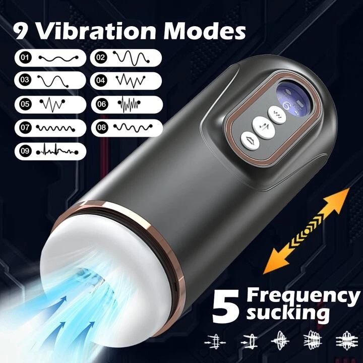 Male Masturbaters Automatic HandsFree Telescopic Sucking Cup Stroker Men Sex Toy - Image 2 of 4
