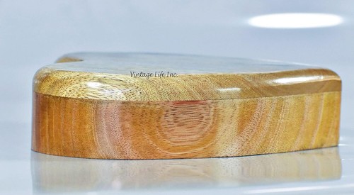 Personalized Engraving Wooden Cremation Urn Heart Shape | Handmade Medium - Picture 5 of 9