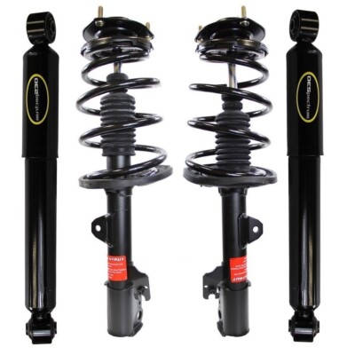 Monroe Front Strut Coil Springs & Rear Shock Absorbers Kit For RX350 2010-2015
