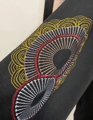 Antthony Black Artsy Embroidered Ponte Knit Jacket Blazer Topper L NEW - Picture 8 of 9