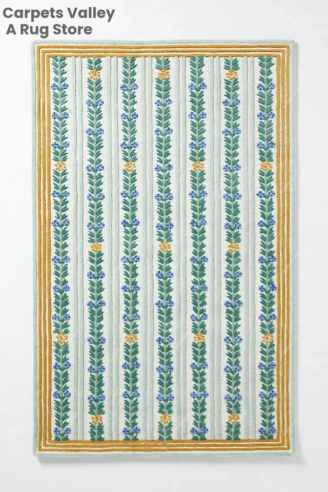 Cottage Rug Hand-Tufted Wool Handmade Area Rug Carpet for Home, Living, Bedroom, - Image 4 of 4