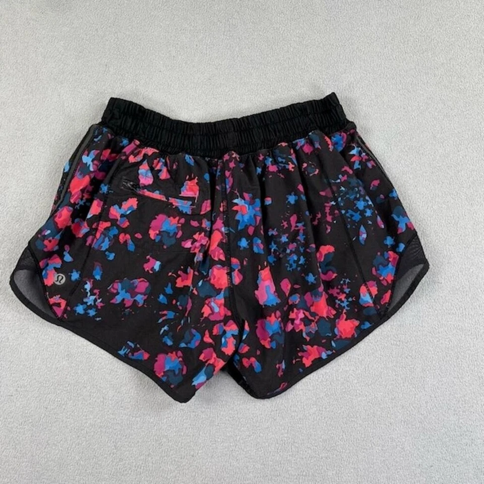 Pantalones Cortos Lululemon Para Mujer 6 Negros Lo último tiro bajo forrados Dandy Digie Correr Gimnasio Foto 2 de 4